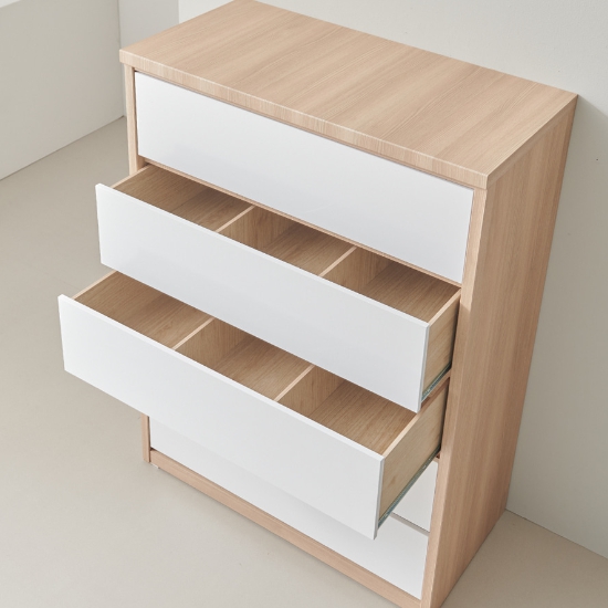 보루네오하우스  엘리브 뉴빅2 5단 빅 서랍장 디바이더 1200