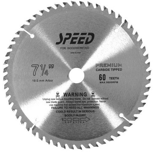스피드 7-1/4인치 목재용 원형톱날