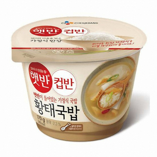 CJ제일제당 햇반 컵반 황태국밥 170g [3개]