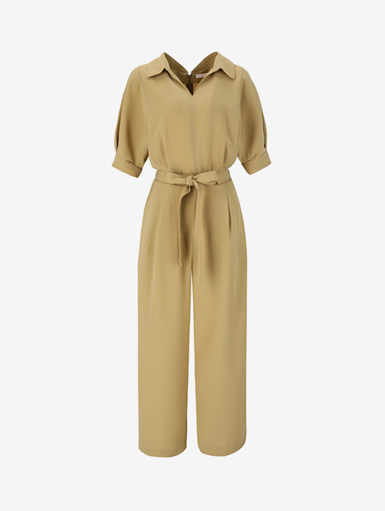 숲(SOUP) 볼륨소매 V넥 점프수트 OY4OVC0