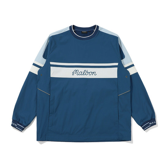 말본골프  버킷 로고 라운드넥 피스테 M4121PPI02BLU