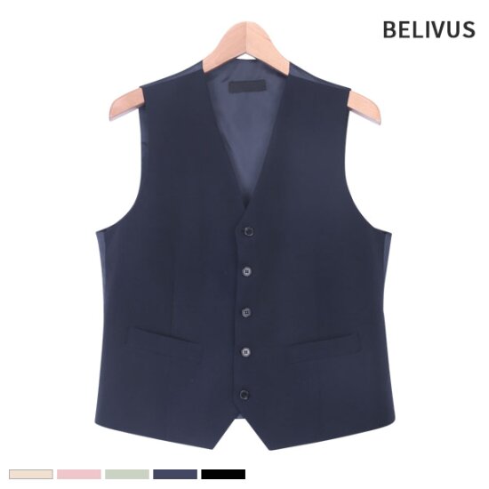 빌리버스 정장 수트 브이넥 베스트 BAX081