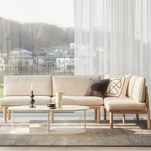 한샘 포레 컴포트 패브릭 소파 4인용