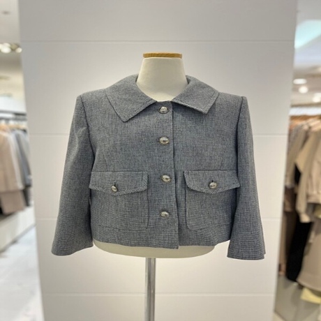 숲(SOUP) 스탠카라7부 트위드자켓 SA4JKM2