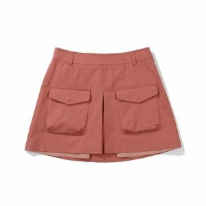 말본골프  아웃 포켓 A라인 스커트 M4122PSK14PNK
