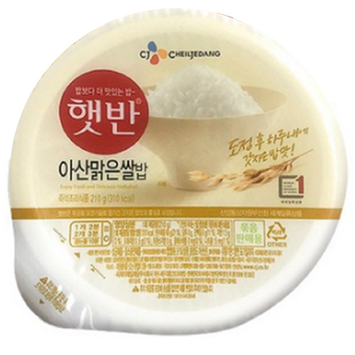 CJ제일제당  햇반 아산 맑은 쌀밥 210g