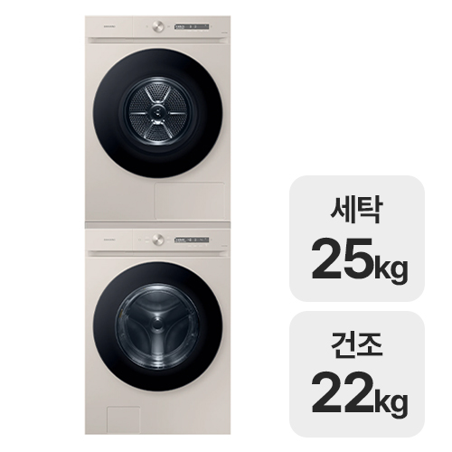삼성전자 비스포크 AI WF25CB8895BB + DV22DB8890BB