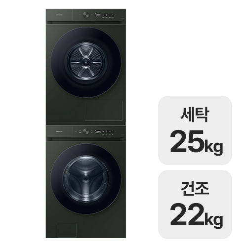 삼성전자 비스포크 AI WF25CB8895BF + DV22DB8890BF