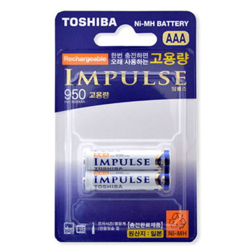 도시바  임펄스 950mAh AAA