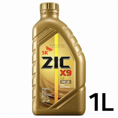 SK엔무브 ZIC X9 LS 5W40 1L