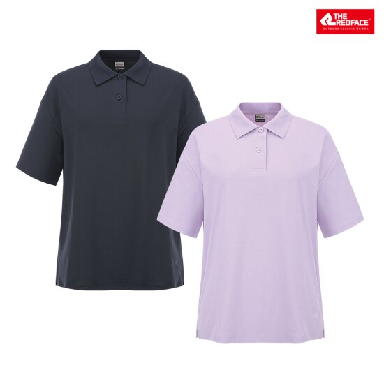 레드페이스 AM써플 오버핏 요꼬칼라 티 REWFTSM24256