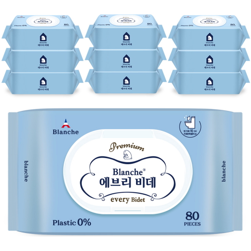 블랑슈 에브리 비데 물티슈 캡형 80매 [10팩] - 에누리 가격비교