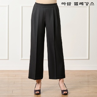 마담엘레강스 투핀턱 와이드 밴딩 팬츠 K241SL12
