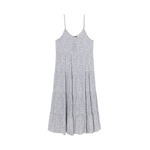 랩 기하학 패턴 뷔스티에 원피스 AQ2WOS60