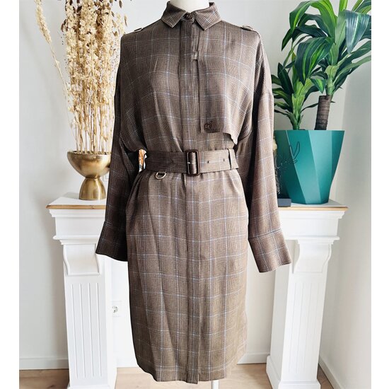 버버리 MALINA 트렌치 실크 원피스 80310401