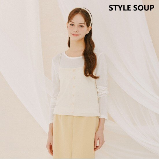 숲(SOUP) 뷔스티에 레이어드 니트 SA4LKH1