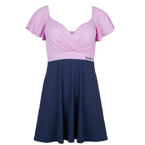 레노마  여성 셔링 스커트 모노키니 네이비 RN-LS2D902-NV