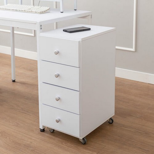 미소비즈  비아뉴 이동식 4단 서랍장