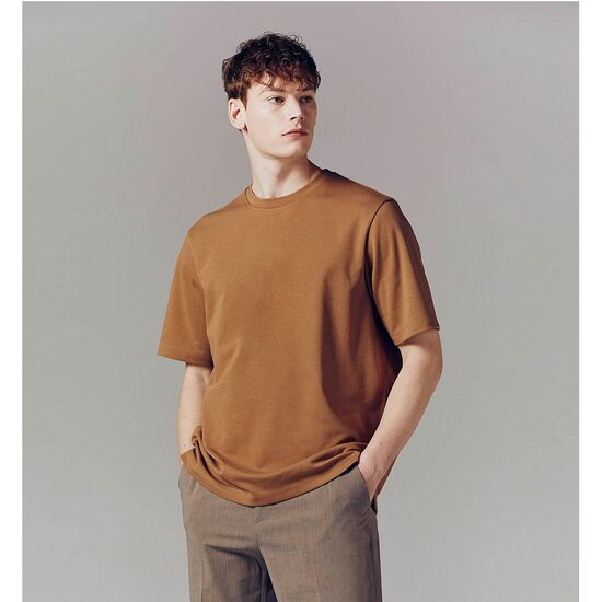 컨셉원 남성 더블페이스 라운드 반팔 기본 티셔츠 10023504