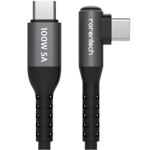 로랜텍  PD PPS C to C타입 100W ㄱ자형 케이블