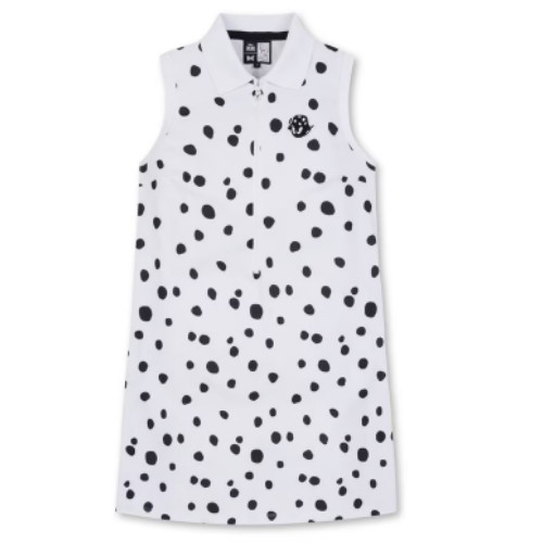 WAAC 달마시안 패턴 폴로 드레스 WWTCX24313WHX