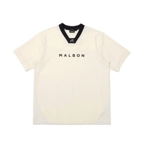 말본골프  하이브리드 우븐 반팔 피스테 M4221PPI23CRM