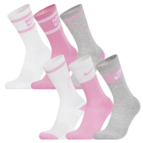 나이키  에브리데이 주니어 쿠션 크루 삭스 6팩 CK7302-905