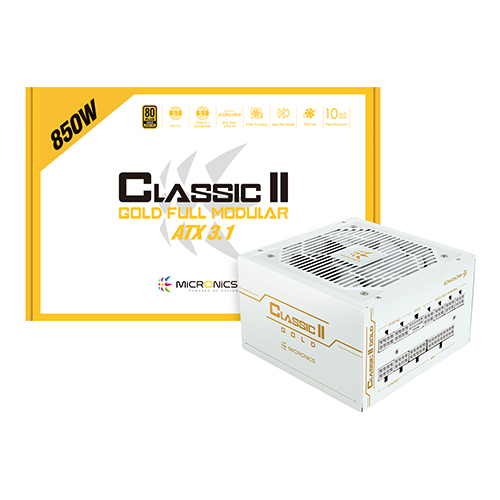 마이크로닉스  Classic II 850W 80PLUS골드 풀모듈러 ATX3.1 화이트