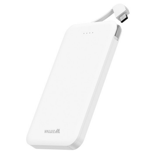 디엠케이코리아 밸류엠 일체형 케이블 보조배터리 VM-PA05CP2 5000mAh