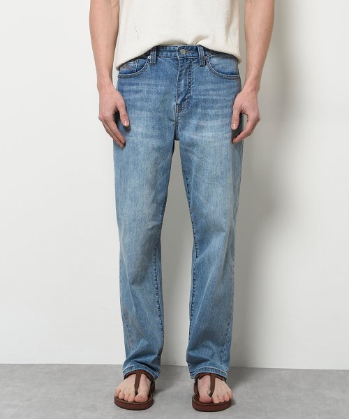 플랙 남성 밀란 테이퍼드핏 데님 팬츠 여름 청바지 PJTH2MLM425