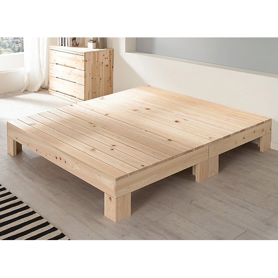 동서가구 페어리 무헤드 편백나무 침대 S