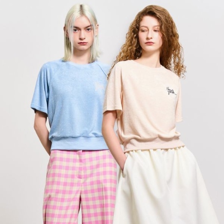 제너럴아이디어 WOMAN 뉴욕 테리 래글런 반팔티 WBD2L01523