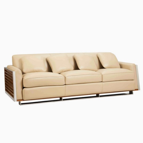 나폴리 천연가죽 소파 4인용