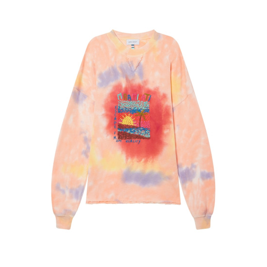 라움우먼 여성 자수장식 오가닉면 긴팔티셔츠 CWTS3E216C1