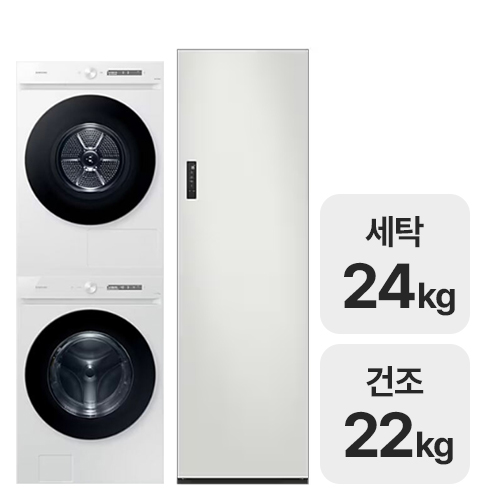 삼성전자 비스포크 AI WF24CB8850BW + DV22DB8890BW + 에어드레서 DF24CG5100TR