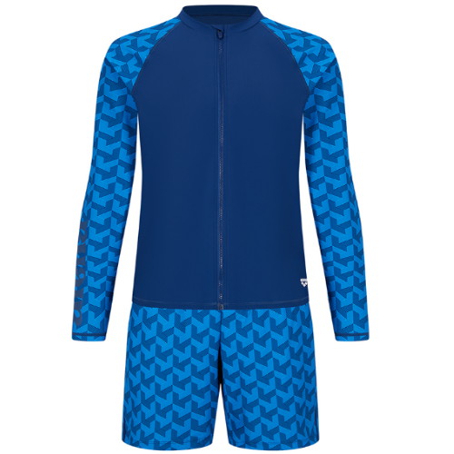 아레나  남성 노블리 레저 집업 래쉬가드 세트 A4BM1PC11NVY