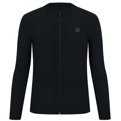 아레나  남성 아일랜드 레저 집업 래쉬가드 A4BM1PR08BLK