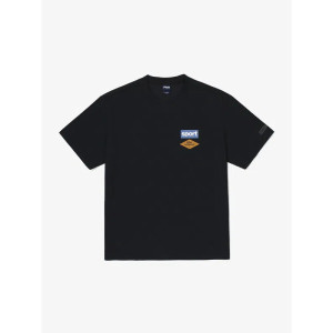 휠라  그래픽 프린트 냉감 티셔츠 기능성 반팔 FS2RSG2192X_BLK