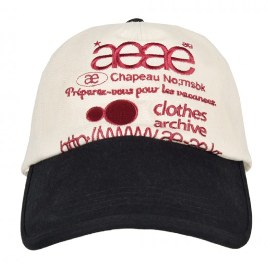 aeae WEB LOGO 5 PANNEL BALL CAP A231UAA02