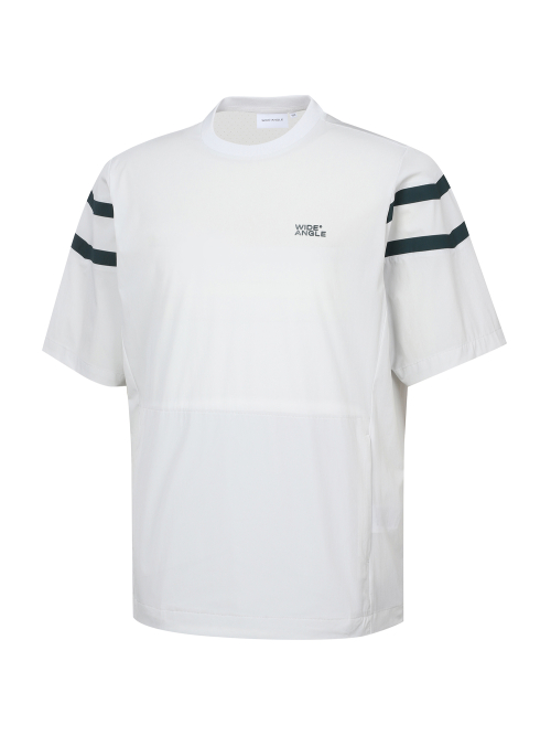 와이드앵글  CO 프로스트 반팔 라운드 아노락 WMM24173C1