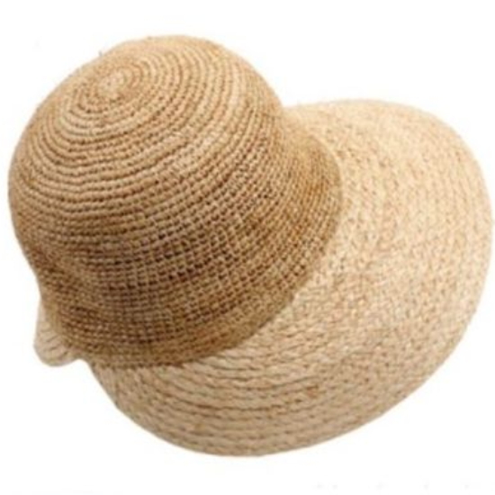 더로라 밀짚모자 라피아 헬레나 썬캡_H408