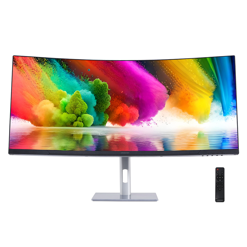 크로스오버  34WP165 커브드 리얼 180 울트라와이드 멀티스탠드