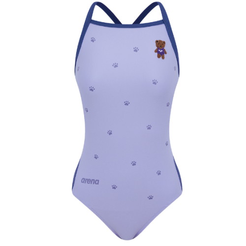 아레나  여성 플러피베어 선수 원피스 싱글크로스 스트랩백 A4SL1CO07PPL