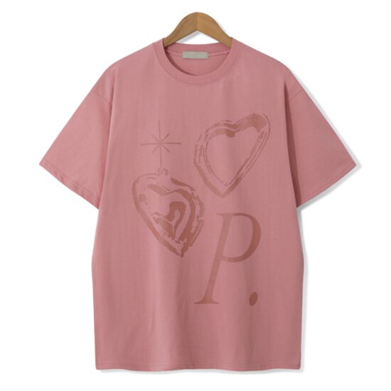 MNC 하트커플 라운드 반팔티 MDBT714WB