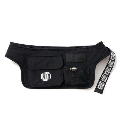 블루닷  볼륨 로고 힙색 Plus _BK