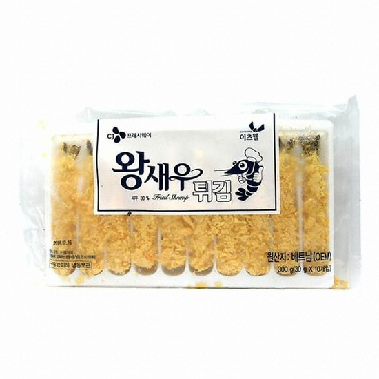 CJ프레시웨이 이츠웰 왕새우튀김 300g
