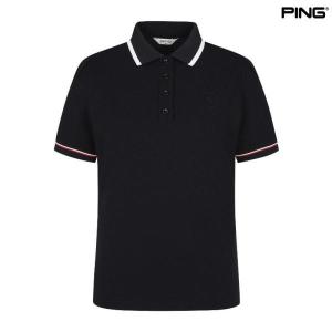 핑 코트나 배색 카라 반팔 티셔츠 121D2TO487_NA