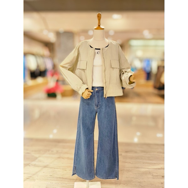 코데즈컴바인 라운드넥 집업 크랍점퍼 CJB-JP505W4