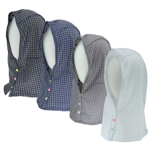 바이온  후드형 햇빛가리개 체크형