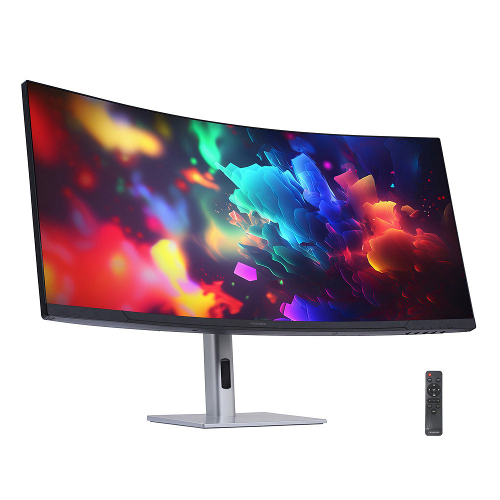 크로스오버  U34EP100 커브드 리얼 100 울트라와이드 멀티스탠드 무결점